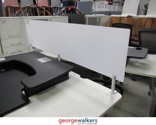 PR4624 - Perspex Desk Mounted Partition - George Walkers Office Furniture Megastore