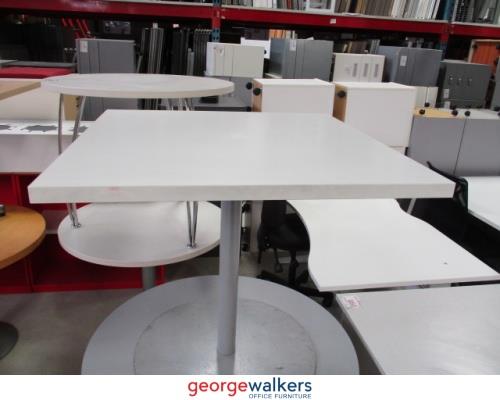 PR4832 - White Café Table - George Walkers Office Furniture Megastore