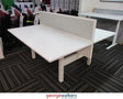 PR53 - White Electric Desk Pod System - George Walkers Office Furniture Megastore