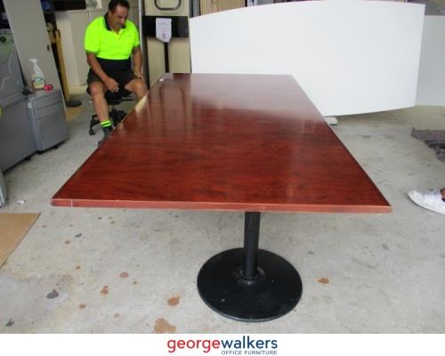 SM10 - Mahogany Boardroom Table - George Walkers Office Furniture Megastore