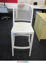 TF001W - White Barstool - George Walkers Office Furniture Megastore