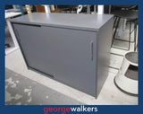 Credenza - Office storage - Grey melteca - Sliding doors - PR6994