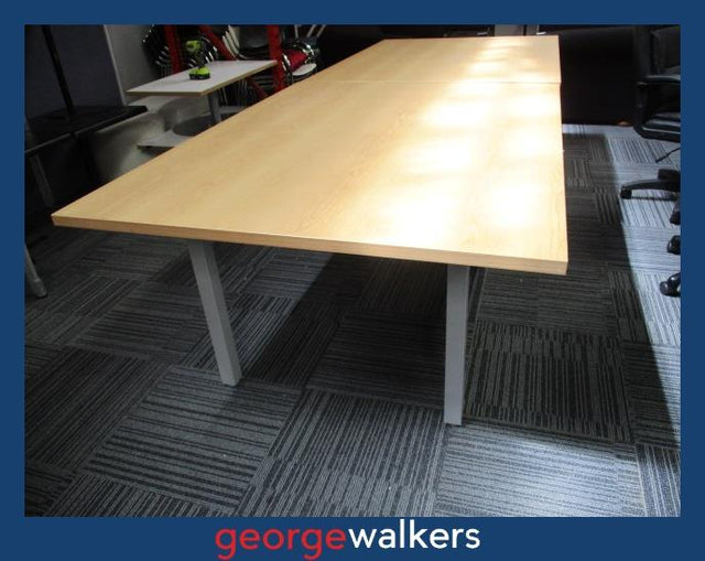 PR6249  Light Tawa  Boardroom Tables - Modular Set - George Walkers Office Furniture Megastore