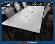 PR6367  White Boardroom Table with Tech Port Access - George Walkers Office Furniture Megastore