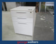 PR6194  White Melteca  Mobile Drawer - George Walkers Office Furniture Megastore