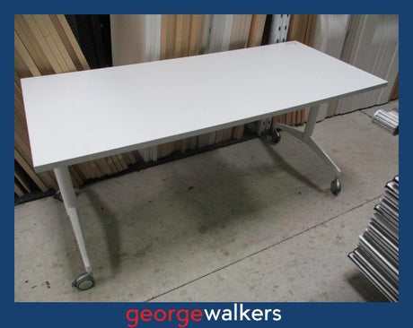 PR5774  White  Flip Table - George Walkers Office Furniture Megastore