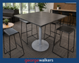 PR6712  Black Woodgrain  Bar Leaner - George Walkers Office Furniture Megastore