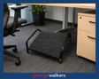 VL99  Black  Large Flute Footrest - George Walkers Office Furniture Megastore