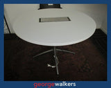 PR6198  White Melteca  Meeting Table - George Walkers Office Furniture Megastore
