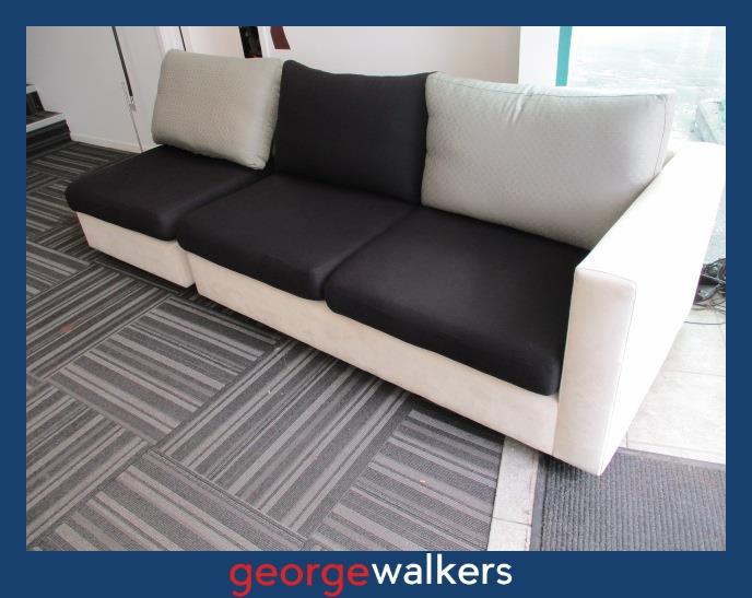 PR5765  Cream/Black/Grey  Modular Soft Seating - George Walkers Office Furniture Megastore