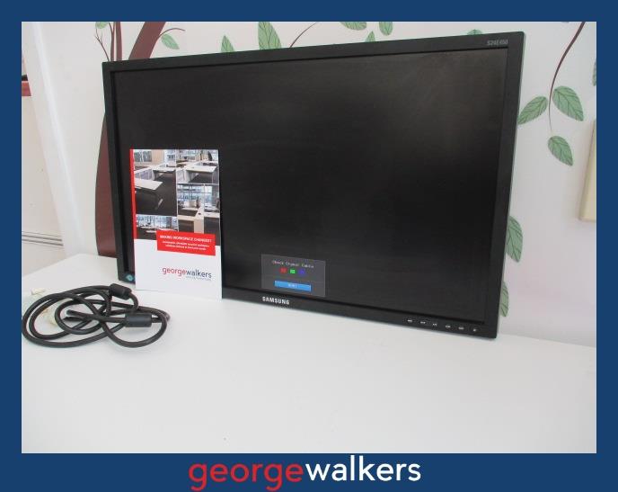 SE460  Black Samsung 24" MONITOR - George Walkers Office Furniture Megastore