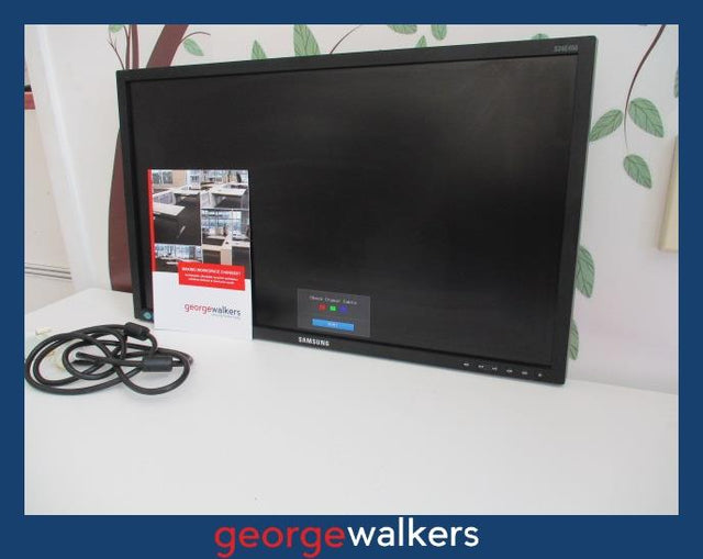 SE460  Black Samsung 24" MONITOR - George Walkers Office Furniture Megastore
