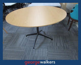 PR6663  Woodgrain  Round Meeting Table 1.2M - George Walkers Office Furniture Megastore