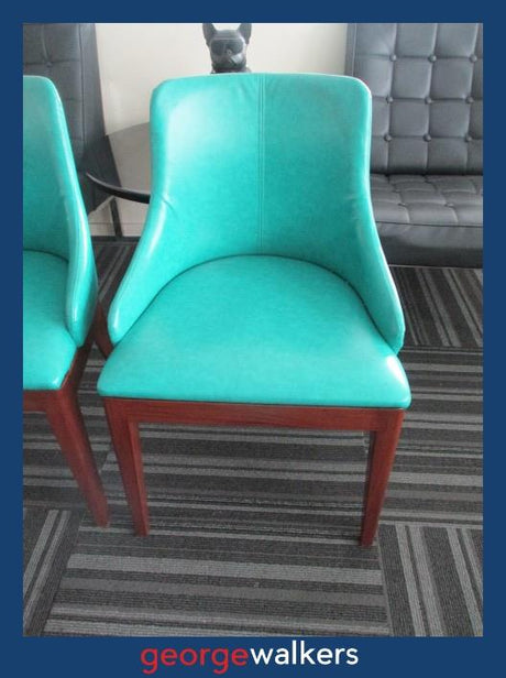 CHAIR – ACCENT – TURQUOISE – MODERN MID CENTURY – PR6824 - George Walkers Office Furniture Megastore