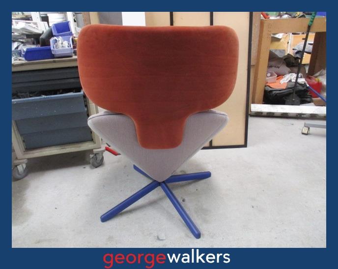 PR6642  Orange/White Sancal Tortuga Designer Chair - George Walkers Office Furniture Megastore