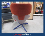 PR6642  Orange/White Sancal Tortuga Designer Chair - George Walkers Office Furniture Megastore