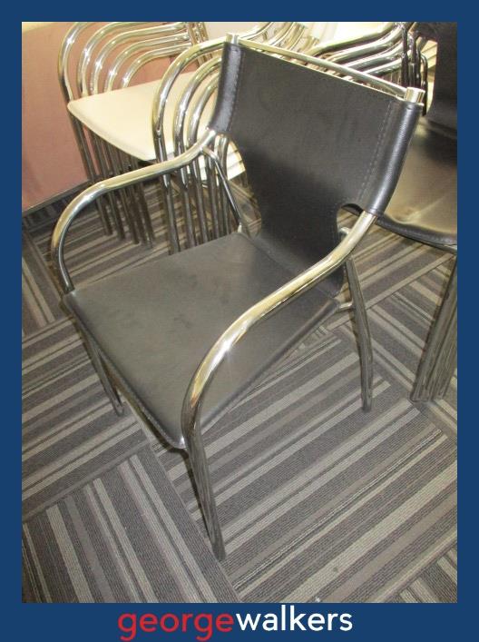 PR5407 - Black Bolton Stackable Chair - George Walkers Office Furniture Megastore