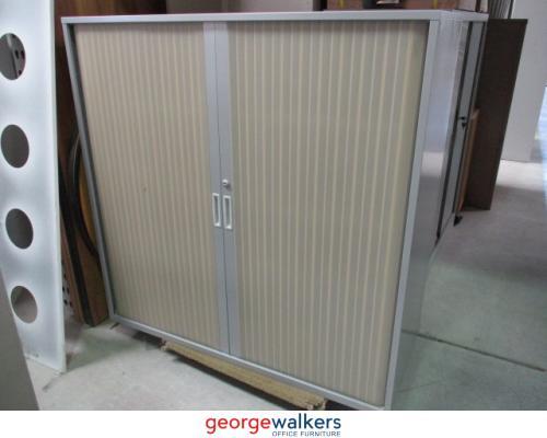 PR4395 - Grey Tambour - George Walkers Office Furniture Megastore