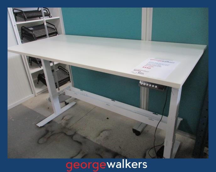 DESK – ELECTRIC SIT/STAND – 1.8M – WHITE – MEMORY PRESETS – PR6952