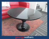PR5698 - Black Gloss  Round Table - George Walkers Office Furniture Megastore