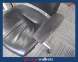 PR6326  Black Sitland Spirit Executive Office Chair - damaged armrest - George Walkers Office Furniture Megastore