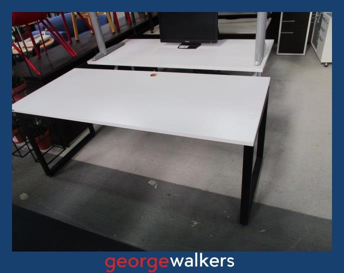 PR6705  White  Desk 1.8M - George Walkers Office Furniture Megastore