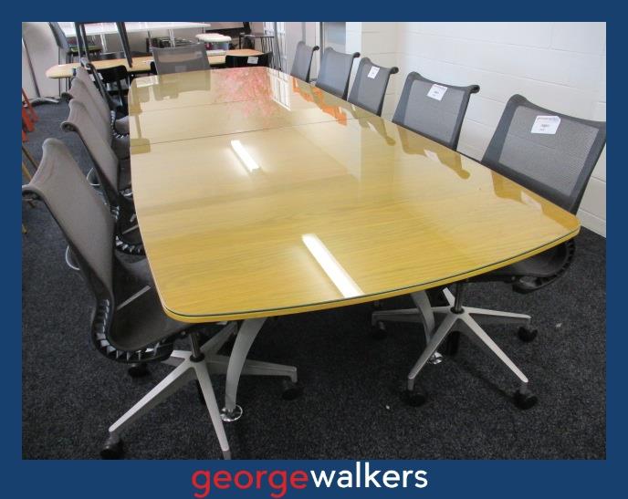 PR5798  Timber  Boardroom Table - George Walkers Office Furniture Megastore