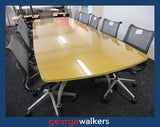 PR5798  Timber  Boardroom Table - George Walkers Office Furniture Megastore