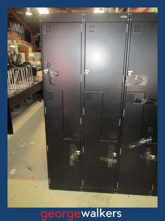 4 Door Metal Locker Europlan Black