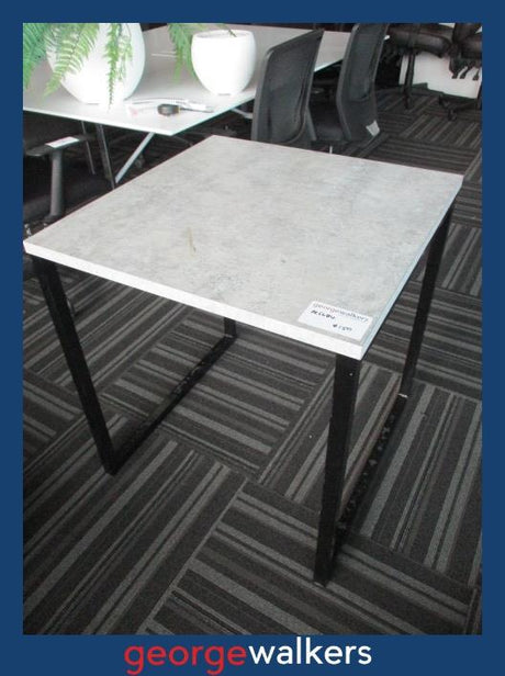 PR5684 - Melteca White  Square Table - George Walkers Office Furniture Megastore