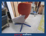 PR6642  Orange/White Sancal Tortuga Designer Chair - George Walkers Office Furniture Megastore
