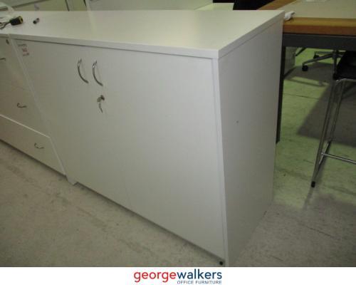 Filing & Storage - Credenza - Cupboard with Key - White - 1200 x 500 x 1000mm