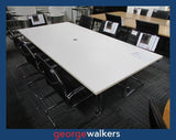 PR6755  White  Boardroom Table - George Walkers Office Furniture Megastore