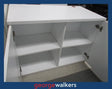 PR6375  White Melteca 2 Door Storage Cupboard - George Walkers Office Furniture Megastore