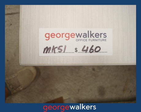 MK51 - Silver Strata Meeting Table - George Walkers Office Furniture Megastore