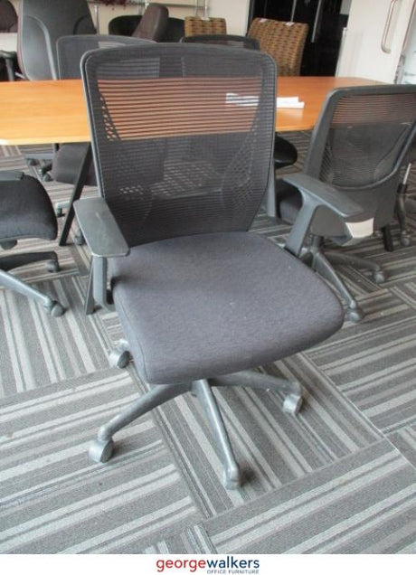 PR5660 - Black Stellar Office Chair - George Walkers Office Furniture Megastore