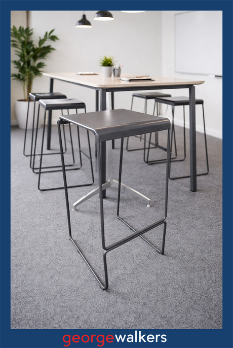 PR5679 - Black Metal  Barstool - George Walkers Office Furniture Megastore