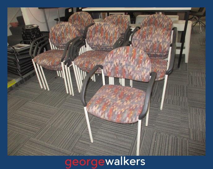 PR6728  Mixed Colour  Stackable Visitor Chair - George Walkers Office Furniture Megastore