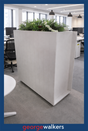 PR6431  White  Office Planter Storage / Divider - George Walkers Office Furniture Megastore