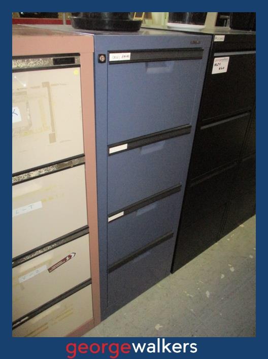 FILING CABINET – EUROPLAN – BLUE – 4 DRAWER – PR6821