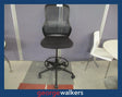 PR6238  Black Formway Knoll High Rise Chair - George Walkers Office Furniture Megastore