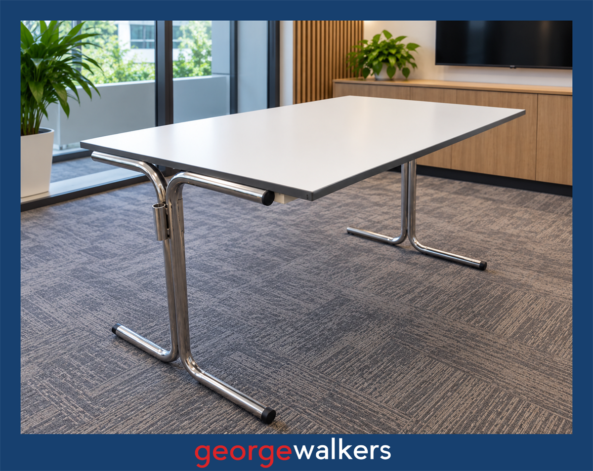 Table - Connecta - Modular - Grey melteca - Chrome frame - PR7063