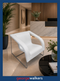 VL63  White Leather  Reception/Visitor Chair - George Walkers Office Furniture Megastore