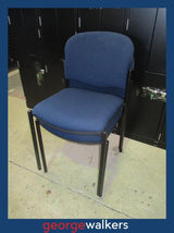 Pair of Stackable Visitor Chairs Blue