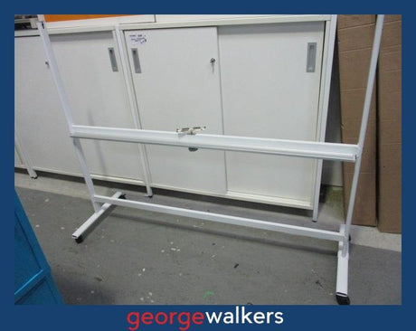 PR6040  White  Metal Whiteboard Stand - George Walkers Office Furniture Megastore