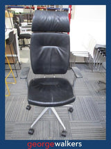 PR6325  Black Sitland Spirit Executive Office Chair - Original RRP $2900 - George Walkers Office Furniture Megastore