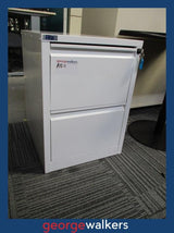 FILING CABINET – EXCEL – 2 DRAWER – LOCKABLE – WHITE – PR6960