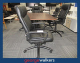 PR6245  Black  Leatherette Executive Chair - George Walkers Office Furniture Megastore