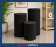 DISPLAY PLINTH – COMMERCIAL – BLACK – 1000MM – D0613 - George Walkers Office Furniture Megastore