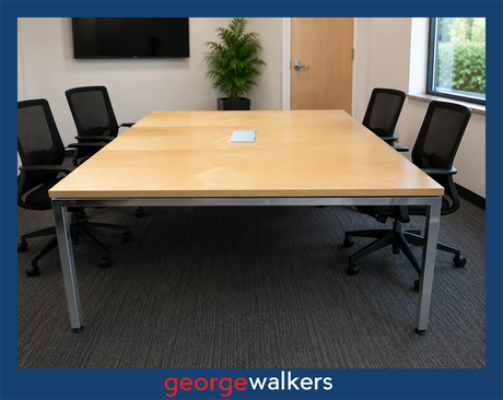 VL98  Light Wood  Meeting Table - George Walkers Office Furniture Megastore